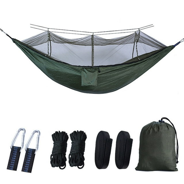 Double Hammock High Capacity & Tear Resistance Camping Hammock with Net for Backpacking, Travel, Beach, Camping, Hiking