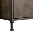 thumbnail image 3 of 60" Wooden And Metal Frame TV Stand With 2 Open Shelves, Brown, 3 of 4