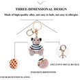 thumbnail image 4 of Rhinestone Cute Mini Bear Keychains,Crystal Little Animal Bears Keyrings, 4 of 6