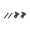 black, variant on LOOKSEVEN Roller String Trees Retainer Guides for Electric Guitar, Multiple Finishes-black/chorme