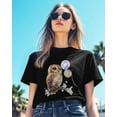 thumbnail image 3 of Owl on Branch Womens Tshirt Graphic Tees Cotton Crew Neck T-Shirts, Casual Short Sleeve Shirts for Women Teen Girl, 3 of 7