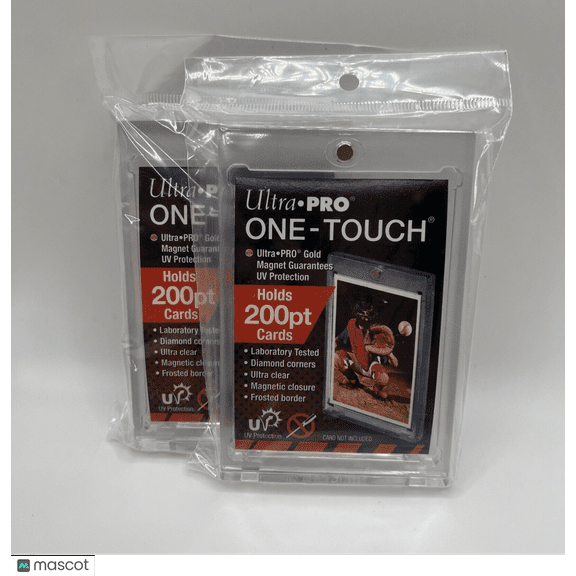 Ultra Pro One-Touch Thick Card 200pt Point Magnetic Card Holder - LOT of 2
