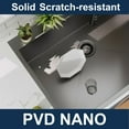 thumbnail image 6 of 33 in Gunmetal Black Stainless Steel sink 18 Gauge Single Bowl Drop-in /Topmount Kitchen Sink, 6 of 6