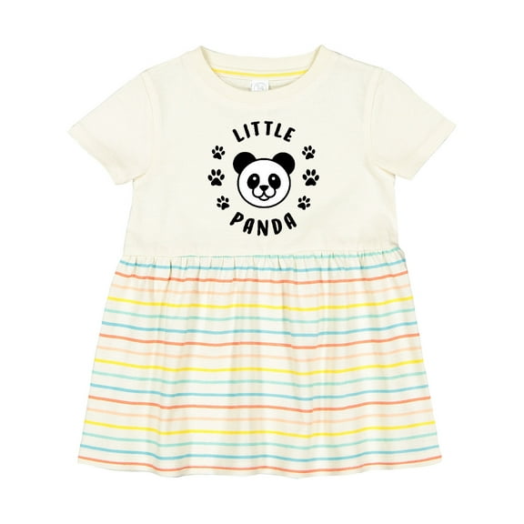 Inktastic Little Panda Girls Baby Dress