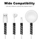 thumbnail image 3 of Protector de cable de cargador, 10 piezas, funda protectora de cable USB en espiral de silicona altamente flexible, compatible con, 3 of 5