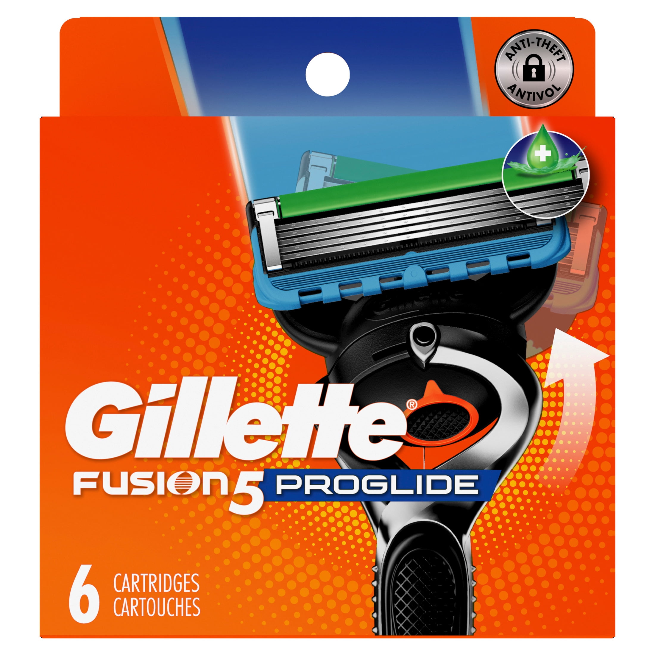 Gillette Fusion5 ProGlide Razor Blades for Men, 5-Blade Razor Refills, 6 Count