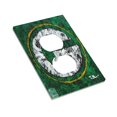 thumbnail image 3 of Panel de interruptores de pared con marco romano de cuero simple para interruptores de luces Packers Switching Panel de interruptores de luz simple, doble o con tirador, 3 of 8