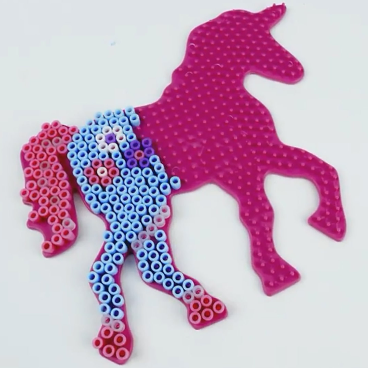 SES Creative: Beedz Fantasy Horses - 1200 Fusible Iron-On Beads, DIY Unicorn Craft Kit, Glow-In-The Dark, Magical Design-Create Art Activity, Kids 5+