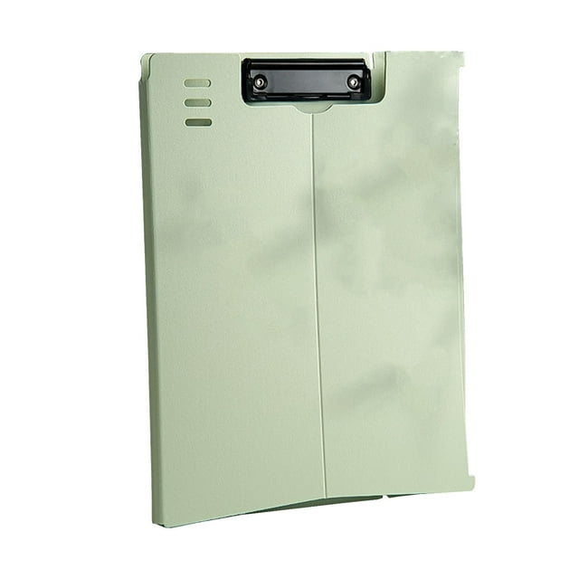 WRKEKC Clearance Folding Desktop Clipboard - 12.4x9.25 Heavy-Duty Document Holder with Storage Compartment