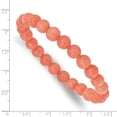 thumbnail image 2 of Orange Quartz 8mm Beaded Stretch Bracelet Stretch Bracelet for Women, 2 of 2