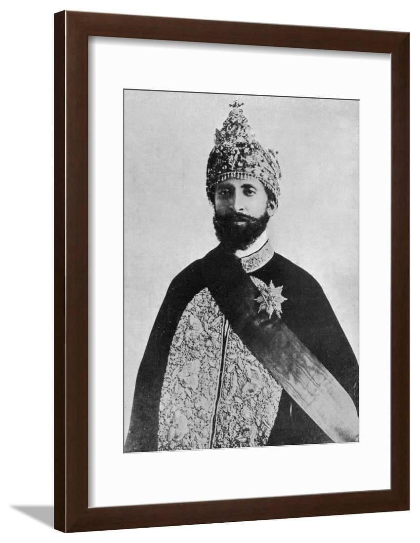 Haile Selassie Emperor of Ethiopia Framed Print Wall Art
