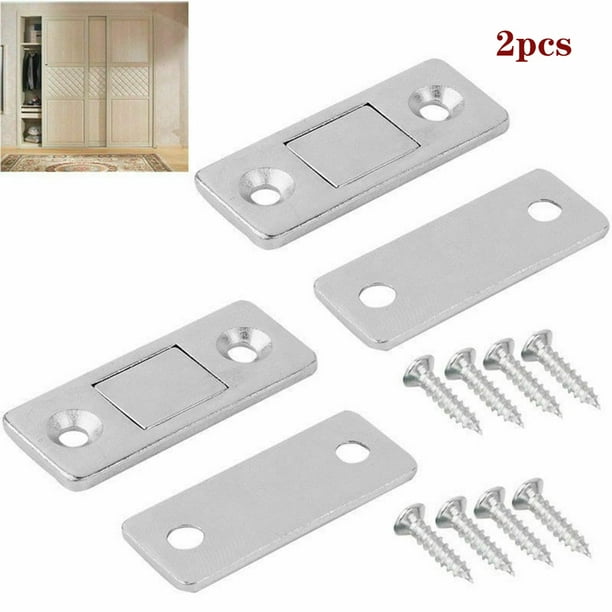 Protector magnético resistente para puertas, imanes ocultos para puertas de gabinetes, que garantizan una fácil instalación y resistencia a la corrosión para muebles de oficina en el hogar