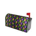 thumbnail image 2 of Balery Mardi Gras Shiny Green Purple Mailbox Cover - Standard Size-25.5x21 in, 2 of 9