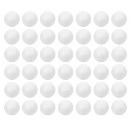 HOOWIFFY 100pcs Round Craft Balls For Art Crafts White Foam Polystyrene Ball For Party Supplies