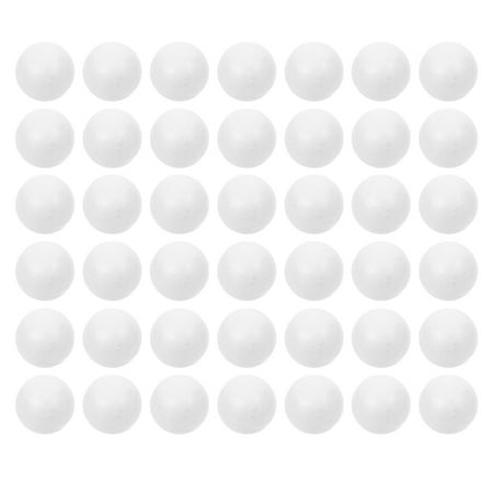 HOOWIFFY 100pcs Round Craft Balls For Art Crafts White Foam Polystyrene Ball For Party Supplies