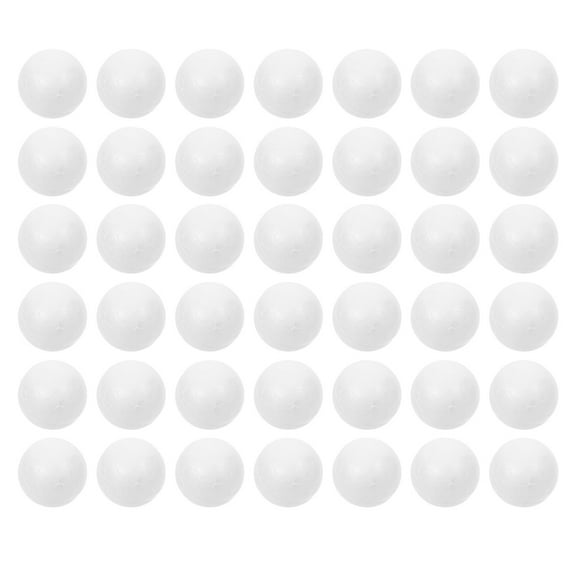 HOOWIFFY 100pcs Round Craft Balls For Art Crafts White Foam Polystyrene Ball For Party Supplies