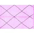 thumbnail image 1 of Ahgly Company Indoor Rectangle Solid Purple Modern Area Rugs, 4' x 6', 1 of 4