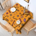thumbnail image 2 of Halloween Candy Assortment Pattern Square Tablecloth,Waterproof Square Table Cover,Wipeable Spillproof Washable Table Cover for Home Kitchen Party Decor 60"x60"(152x152cm), 2 of 6