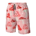 thumbnail image 5 of Kll Cute Mushroom1 Men'S Casual Summer Beach Shorts Hawaiian Shorts With Pockets-X-Large, 5 of 9