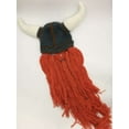 thumbnail image 2 of LeJulyeekay Adult Funny Hats Halloween Knit Viking Beard Hat Creative Wig Beanie Removable Beard, 2 of 3