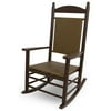 POLYWOOD® Jefferson Recycled Plastic Rocking Chair with Woven Seat and Back
