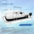 thumbnail image 5 of 17-20Ft Boat Cover Heavy Duty Blue Potoon Rain Snow Dust Resistant Protection Up to 96 inch, 5 of 9