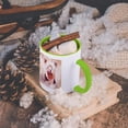 thumbnail image 5 of 3dRose, Image of Yorkie With His Tongue Out Done in Watercolors, 11oz Two-Tone Green Mug, 5 of 7