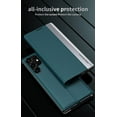 thumbnail image 6 of Case for Samsung Galaxy S22 Ultra (Not S22), Premium PU Leather Kickstand Cover Durable Shockproof Stand Flip Phone Case for Samsung Galaxy S22 Ultra CX Green, 6 of 7
