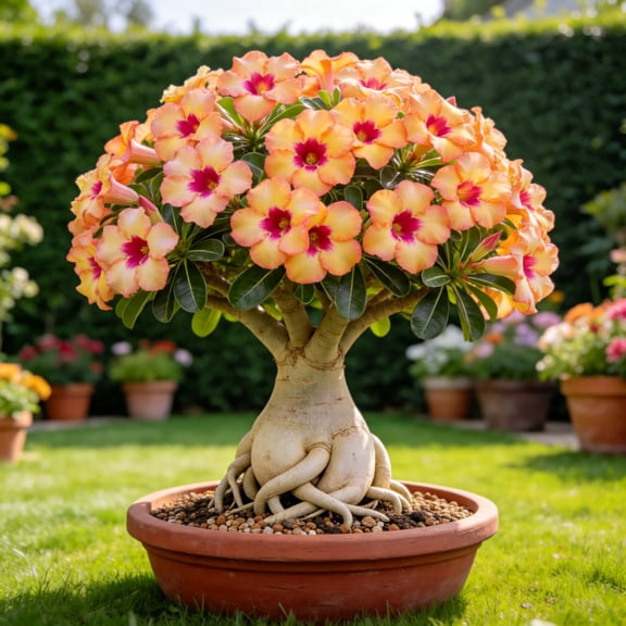 Desert Rose, Tough Low‑fuss - Simple Raise - Excellent for Beds Borders, Blossom Pots & Planter Containers