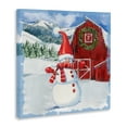 thumbnail image 2 of Frosty Barn Snowman Canvas Art, 36 x 36, Made In USA, 2 of 6