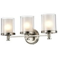 thumbnail image 4 of Nuvo 60-4643 - Decker - 3 Light Vanity Fixture w/ Clear &amp; Frosted Glass, 4 of 7