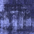 thumbnail image 1 of Ahgly Company Indoor Square Abstract Blue Modern Area Rugs, 7' Square, 1 of 4
