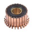 thumbnail image 2 of 1Pc 28.5 X11.5 X18(21) mm 24P Teeth Copper Hook Type Electrical Motor Commutator, 2 of 9