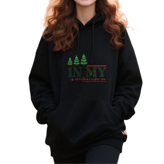 Everyday Christmas Christmas Hoodie for Men Women, Holiday Pullover Hooded Sweatshirt, Cozy Cotton Poly Blend, Funny Winter Xmas Gift Outfit