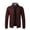 Wine, variant on AOOCHASLIY 2023 Men Fall Coat Men's Winter Cardigan Casual Stand Collar Hoodless Zipper Double Pockets Plush Thickened Sweater Shirt Slim Coat Long Sleeved Hoodless Casual Coat/Jacket