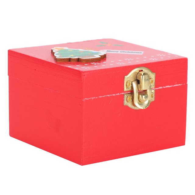 Caja de música navideña hecha a mano caja de música para niños con control mecánico para regalos navideños decoraciones navideñas ANGGREK Otros