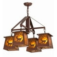 thumbnail image 6 of Meyda Tiffany 164573 Deer At Dawn 4 Light 28" Wide Chandelier - Rust, 6 of 6