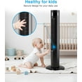 thumbnail image 6 of FREE VILLAGE Tower Fan,Portable Electric Oscillating Fan with Remote Control,3 Speed Settings 12H Timer,Bladeless Standing Floor Fan for Bedroom & Office,BLACK, 6 of 8