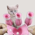 thumbnail image 5 of Destyer Housse de Protection Ajustable Anti-Rayures pour Griffe de Chat 4 Pcs Rouge Rose 140X80mm 1Set, 5 of 5