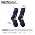 thumbnail image 2 of Fotbe Solar System Pattern Long Socks for Men & Women – Breathable & Stretchy Compression Socks, Ideal for Running, Travel, and Everyday Wear Size 5-11, 2 of 6