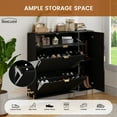 thumbnail image 5 of Boyel Living Shoes Cabinet with Flip Drawers, Black Shoes Storage Cabinet Shoe Storage Organizer for Entryway, Foyer, Hallway, 5 of 6