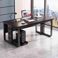 thumbnail image 3 of Computer Executive Office Desks Modern Writing Workbench Wooden Office Desks Standing Meeting Scrivania Ufficio Lavoro Furniture My Lux Decor Round, 3 of 15