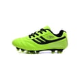 thumbnail image 3 of Rotosw Girls & Boys Soccer Cleats Round Toe Athletic Shoe Lace Up Sport Sneakers Non Slip Comfort Football Sneaker Training Breathable Green Long 7Y, 3 of 9