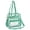 Green, variant on Transparent Clear School Backpack, Clear Bag Tote Bag,Water-Resistant , Shoulder Travel, Reinforced Shoulder Straps