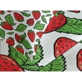 thumbnail image 4 of Ambesonne Fruit Quilted Bedspread Set 3 Pcs, Juicy Strawberries Leaves, King Size, Fern Green and Red, 4 of 5