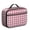 Red/White, variant on Brown and Black Checkered Pattern Insulated Lunch Bag Teens,Bento School Lunch Bag for Teens for Work,Picnic or Travel 10.6x7.7x4.3 Inches,12 Can Capacity
