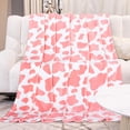 thumbnail image 3 of Soft Blankets Pink Strawberry Warm Fuzzy Fleece Blanket Cute Lightweight Women Throw Blanket Pink Gifts Decor Stuff Toys for Kids Girls Bed Couch, 3 of 6