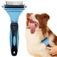 thumbnail image 4 of Original Pet Grooming Rake - Double-Sided Deshedding Dematting Tool, Undercoat Rake for Dogs & Cats, Extra-Wide Dog Grooming Brush & Deshedder Comb for Long Hair, Reduces Shedding 95%, 4 of 8