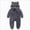A45--Dark Gray, variant on 0-3 Months Newborn One-Piece Jumpsuit Newborn Infant Baby Boys Girls Snowsuit Winter Coat Warm Fleece Hooded Footed Romper Jumpsuit Outfits Black Infant Gift