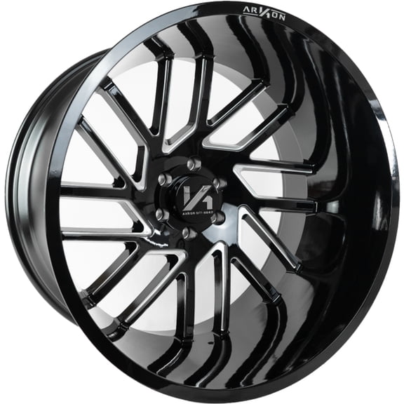 24x14 Black Milled Wheel ARKON OFF-ROAD Mandela (Proper Directional) 6x5.5 -81